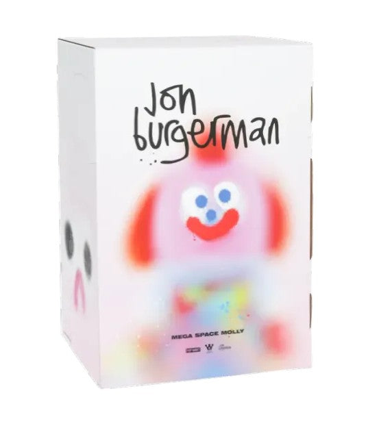 2025 Pop Mart Jon Burgerman Mega Space Molly "Fluffy" 13.5in Figure 400%