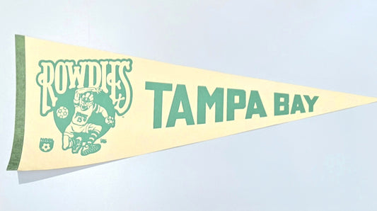 1970s Tampa Bay Rowdies North American Soccer League Vintage Pennant Banner 12" x 30"