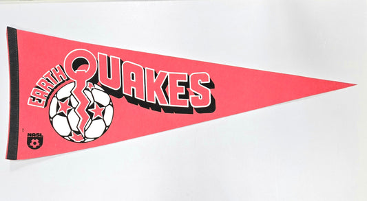 1980s San Jose Earthquakes North American Soccer League Vintage Pennant Banner 12" x 30"