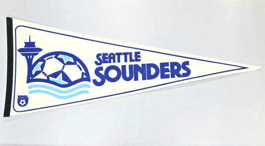 1980s Seattle Sounders North American Soccer League Vintage Pennant Banner 12" x 30"