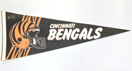1980s Cincinnati Bengals Official National Football League Vintage Pennant Banner 12" x 30"