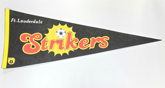 1980s Ft. Lauderdale Strikers North American Soccer League Vintage Pennant Banner 12" x 30"