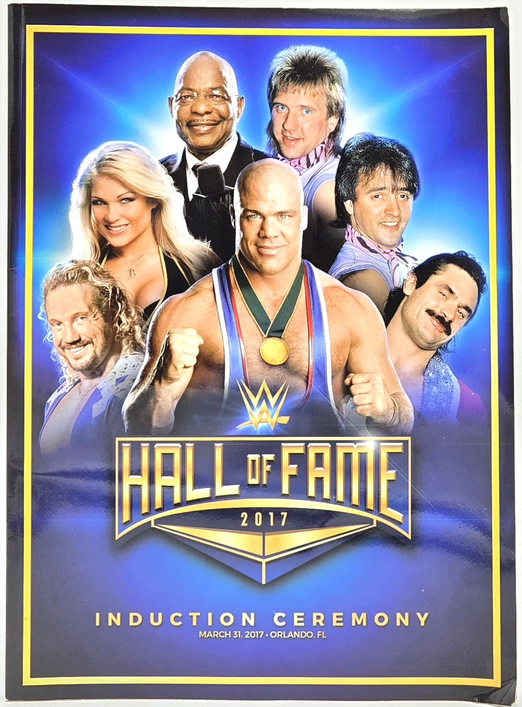 WWE Hall of Fame Induction Ceremony Official Program (Orlando, 2017) 15" x 11"