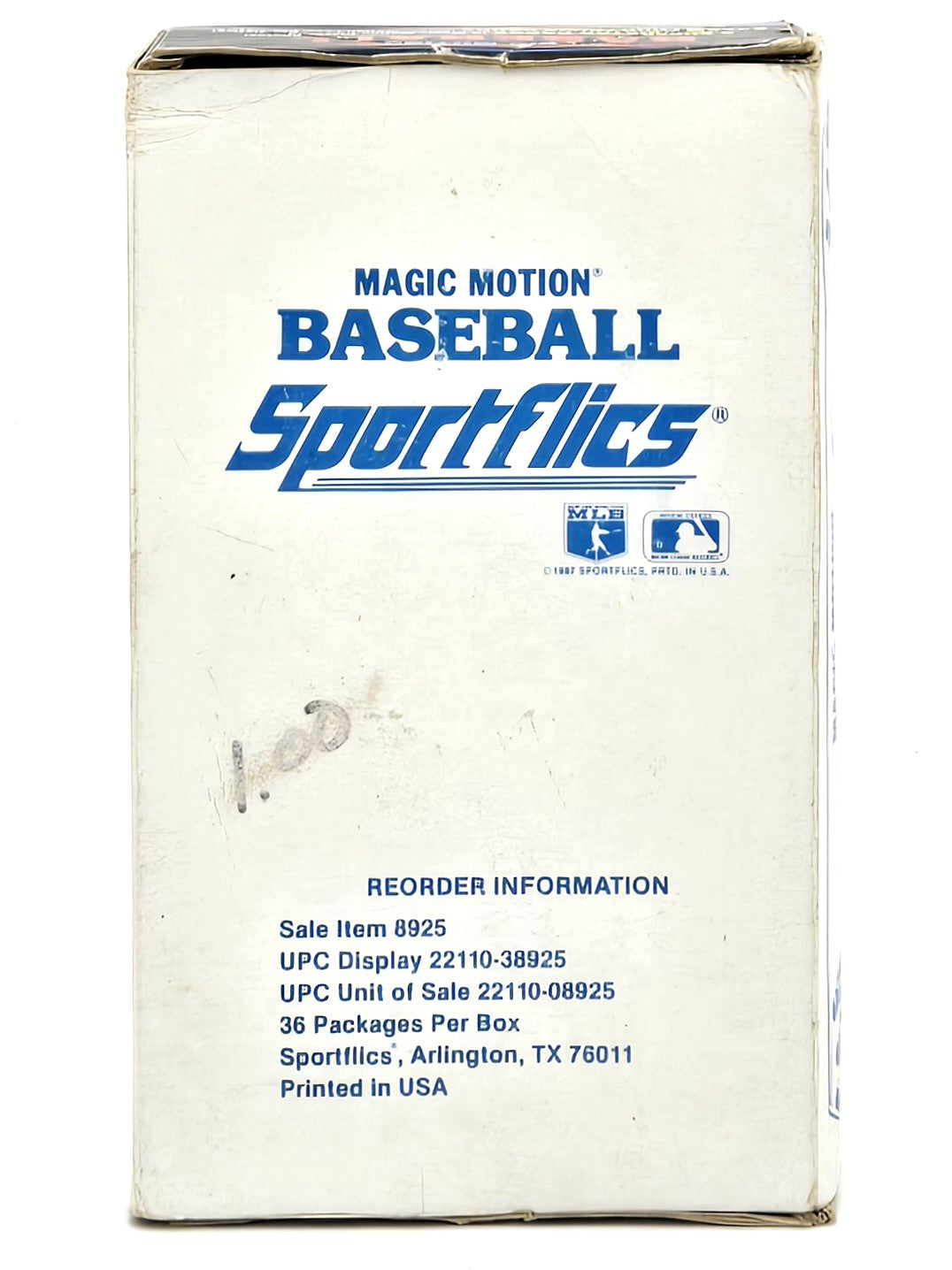 1987 Sportflics Magic Motion MLB Baseball Wax Box (36 Packs)