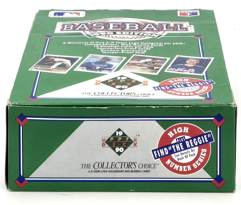 1990 Upper Deck MLB Baseball Wax Box (36 Packs) No Shrinkwrap