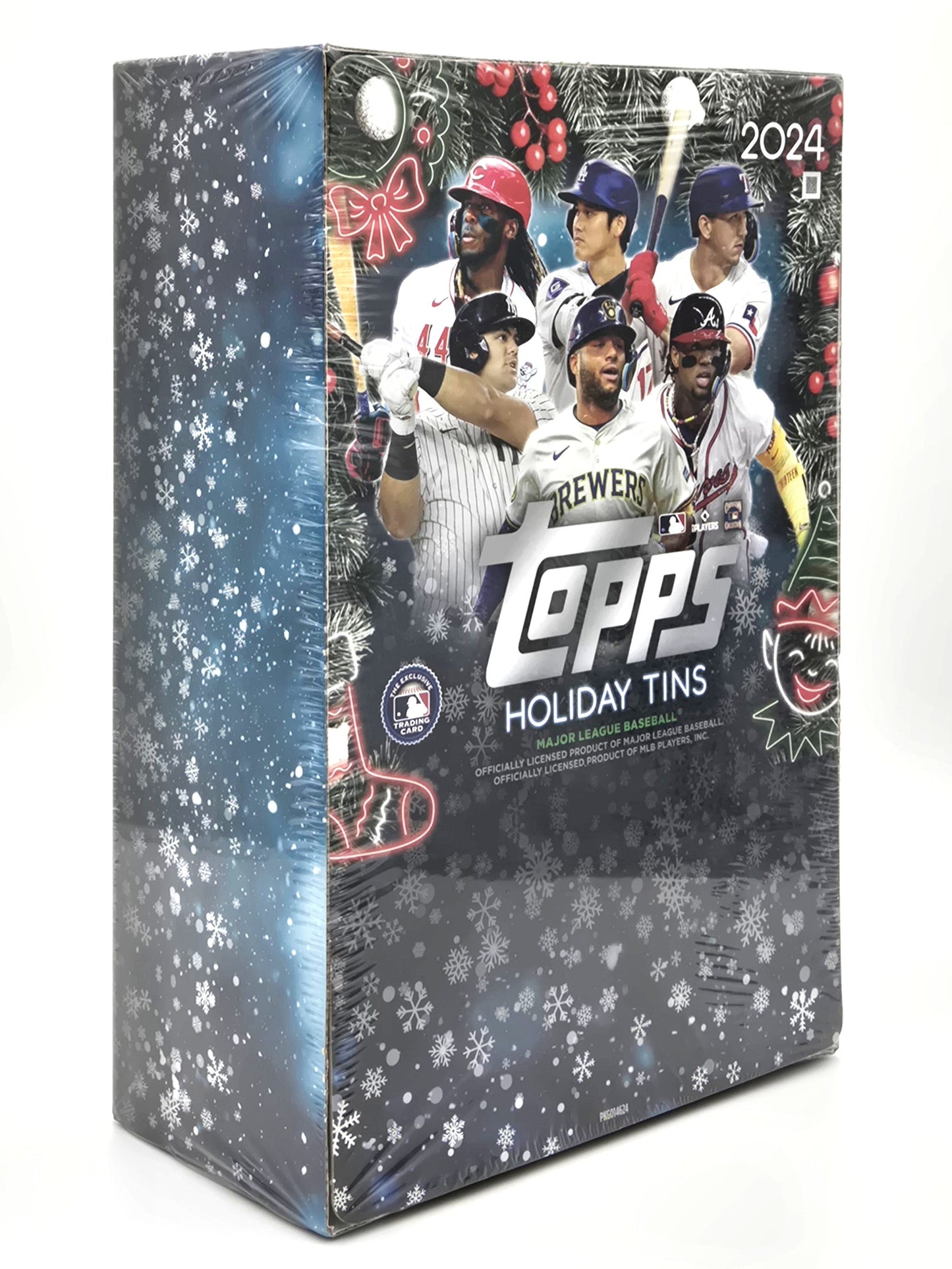 2024 Topps MLB Baseball Holiday Tin Case (6 Tins) Sealed