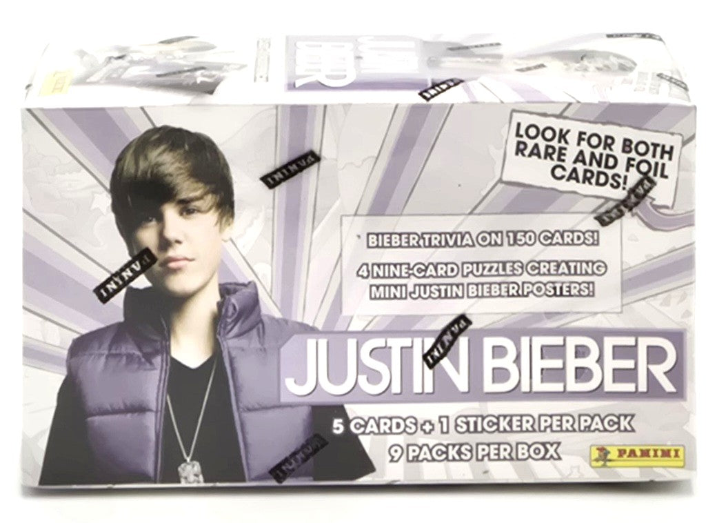 2010 Panini Justin Bieber Blaster Box (9 Packs) Sealed Possible Drake Rookie Card