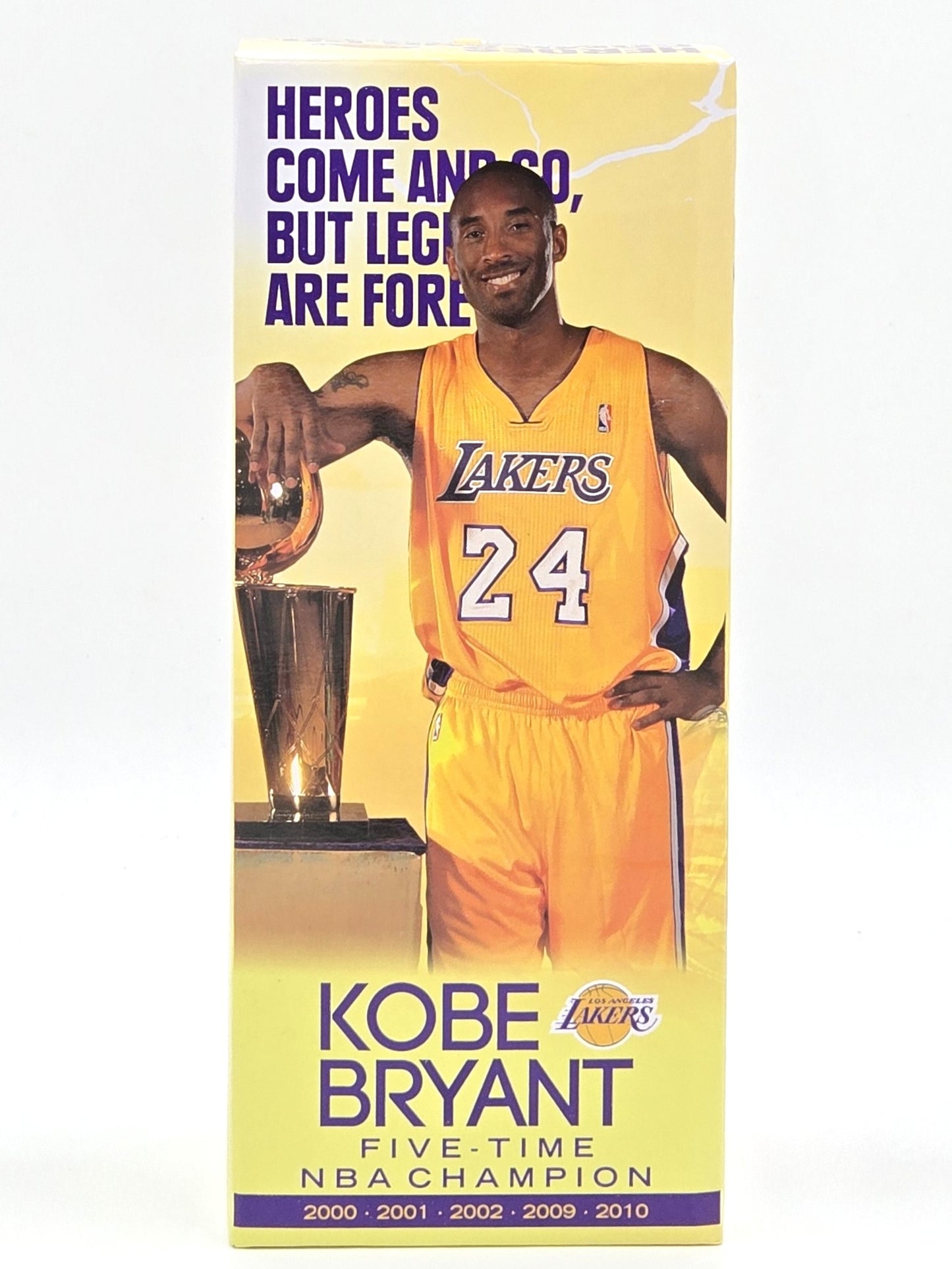 2016 Kobe Bryant Five-Time NBA Champion Bobblehead Stand in Box (Stand Only)