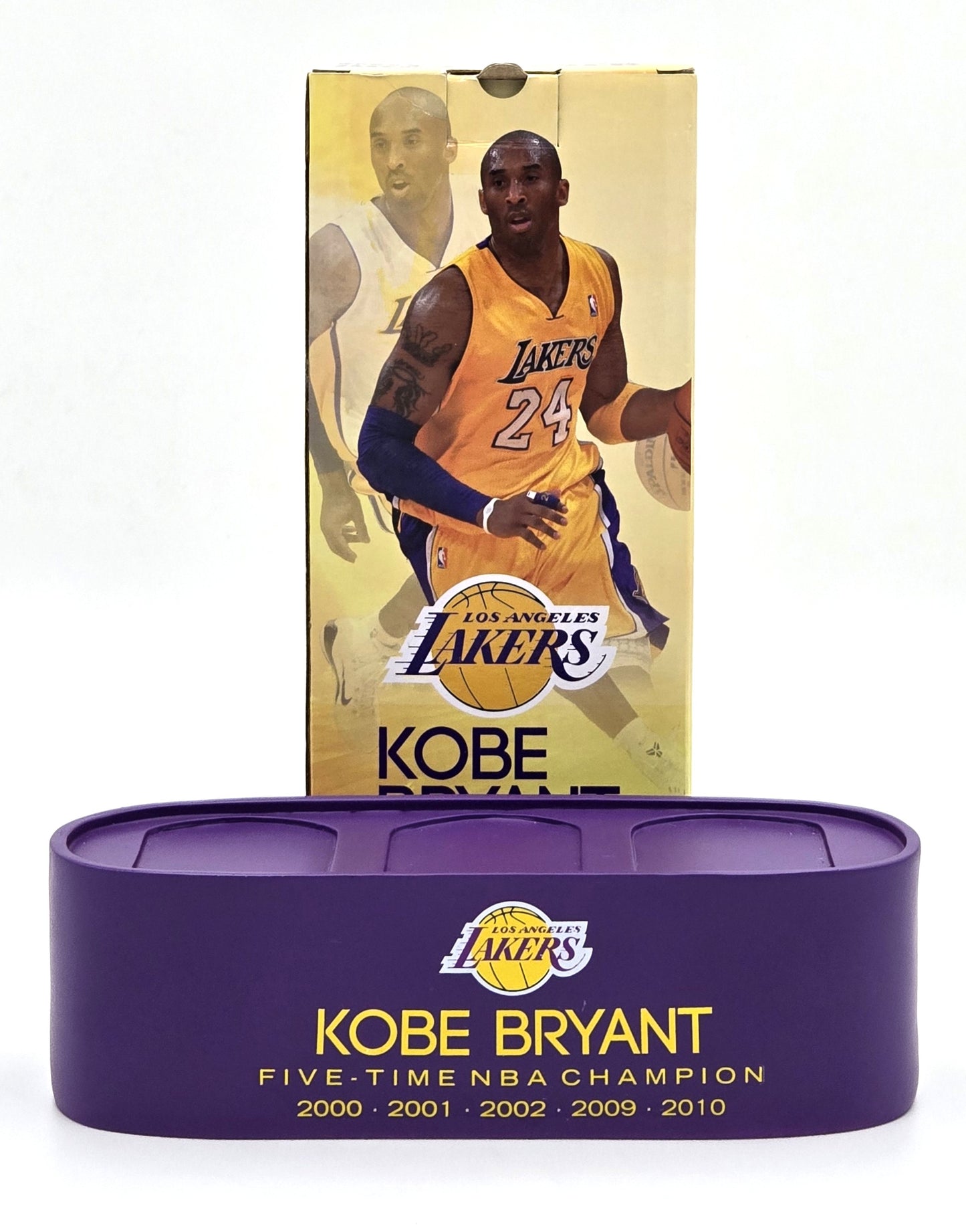 2016 Kobe Bryant Five-Time NBA Champion Bobblehead Stand in Box (Stand Only)