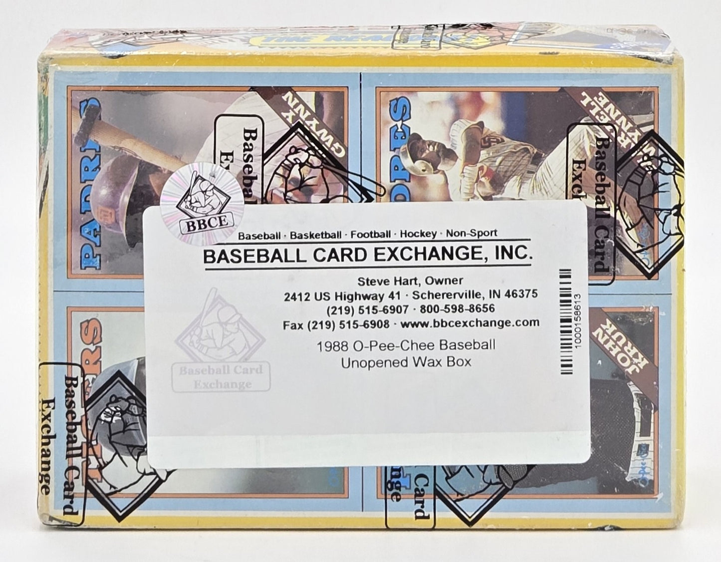 1988 OPC O-Pee-Chee MLB Baseball Wax Box (48 Packs) BBCE Authenticated Box Bottom Set #2