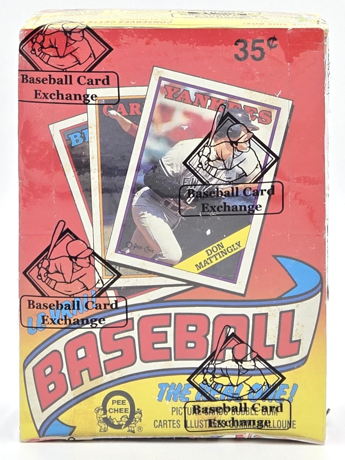 1988 OPC O-Pee-Chee MLB Baseball Wax Box (48 Packs) BBCE Authenticated Box Bottom Set #3
