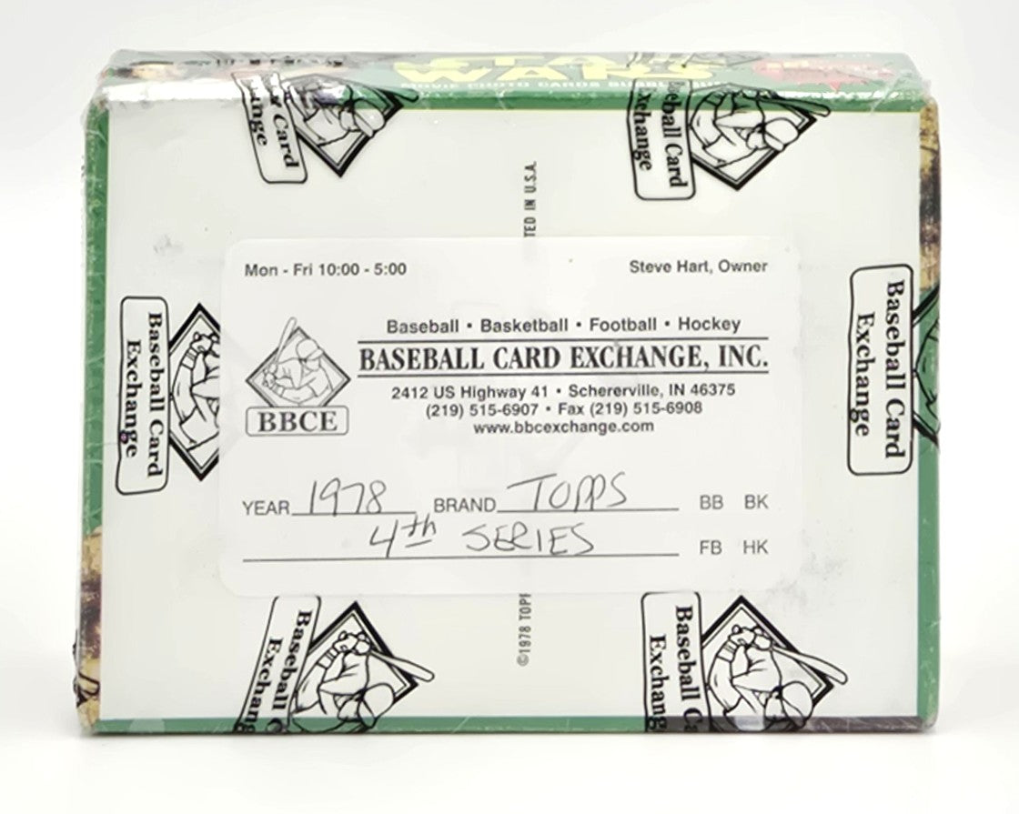 1978 Topps Star Wars 4th Series Trading Card Wax Box (36 Packs) BBCE Authenticated