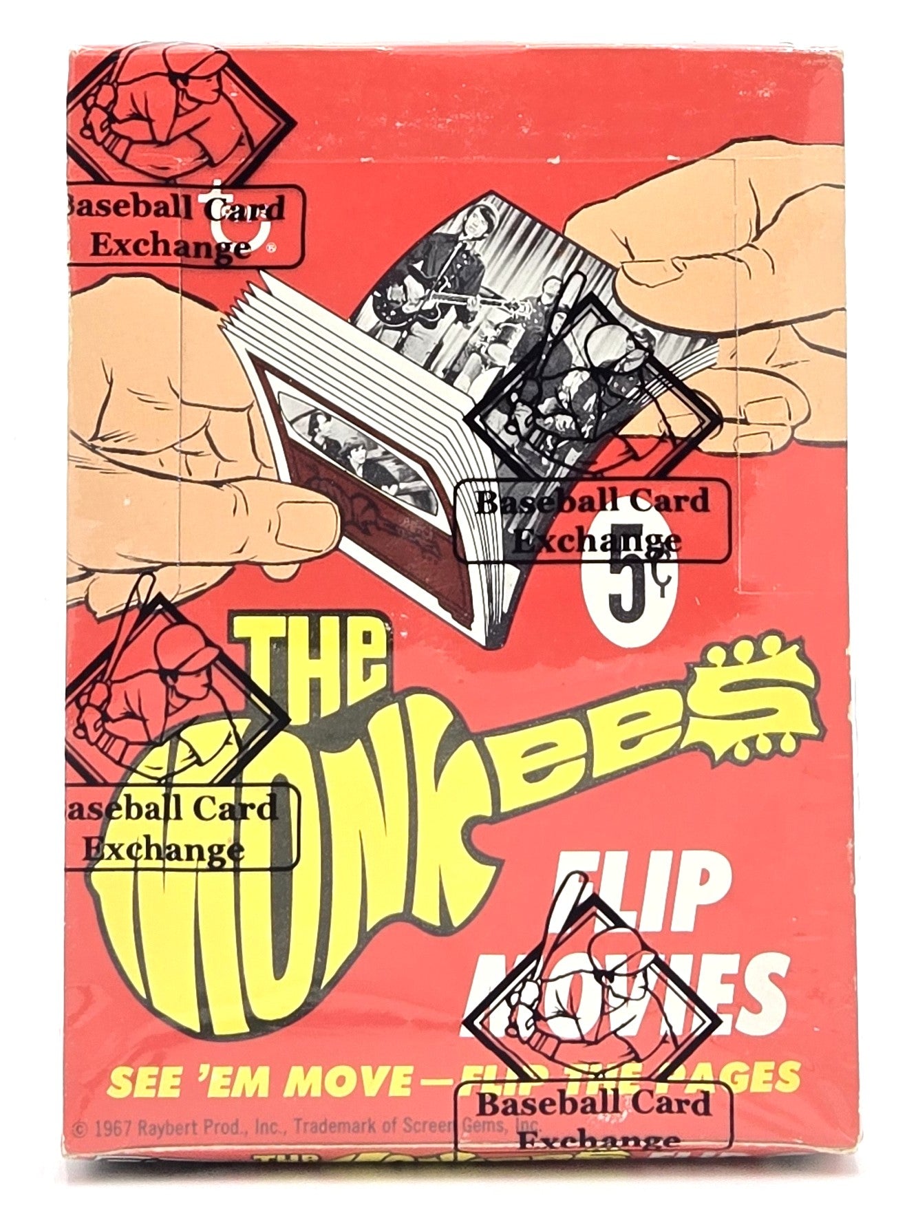 1967 Topps The Monkees Flip Movies Trading Card Booklet Wax Box (24 Packs) BBCE Authenticated