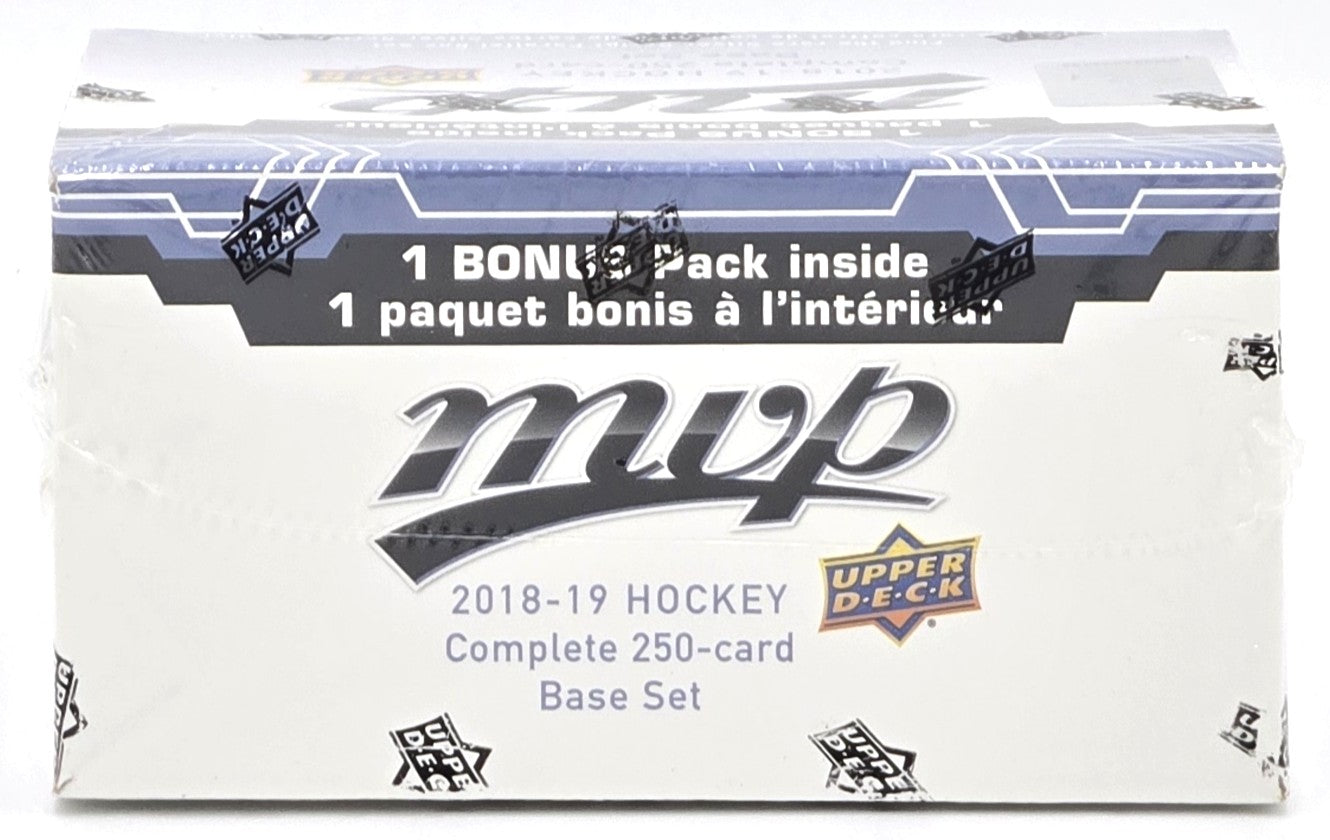 2018/19 Upper Deck MVP Hockey Card Complete Base Set (250 Cards) Sealed