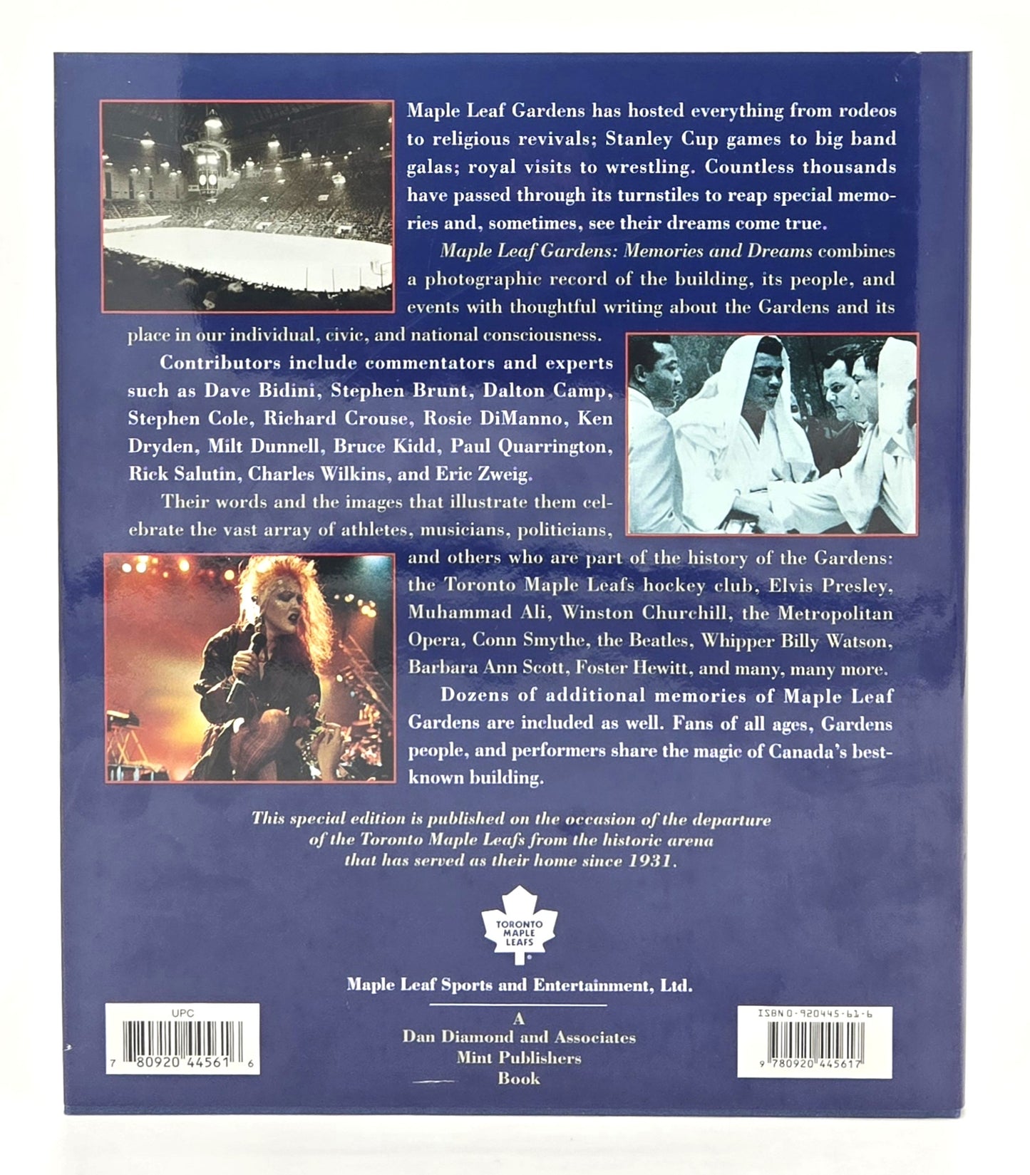 1999 Maple Leaf Gardens Memories & Dreams 1931-1999 Vintage Hardcover Book