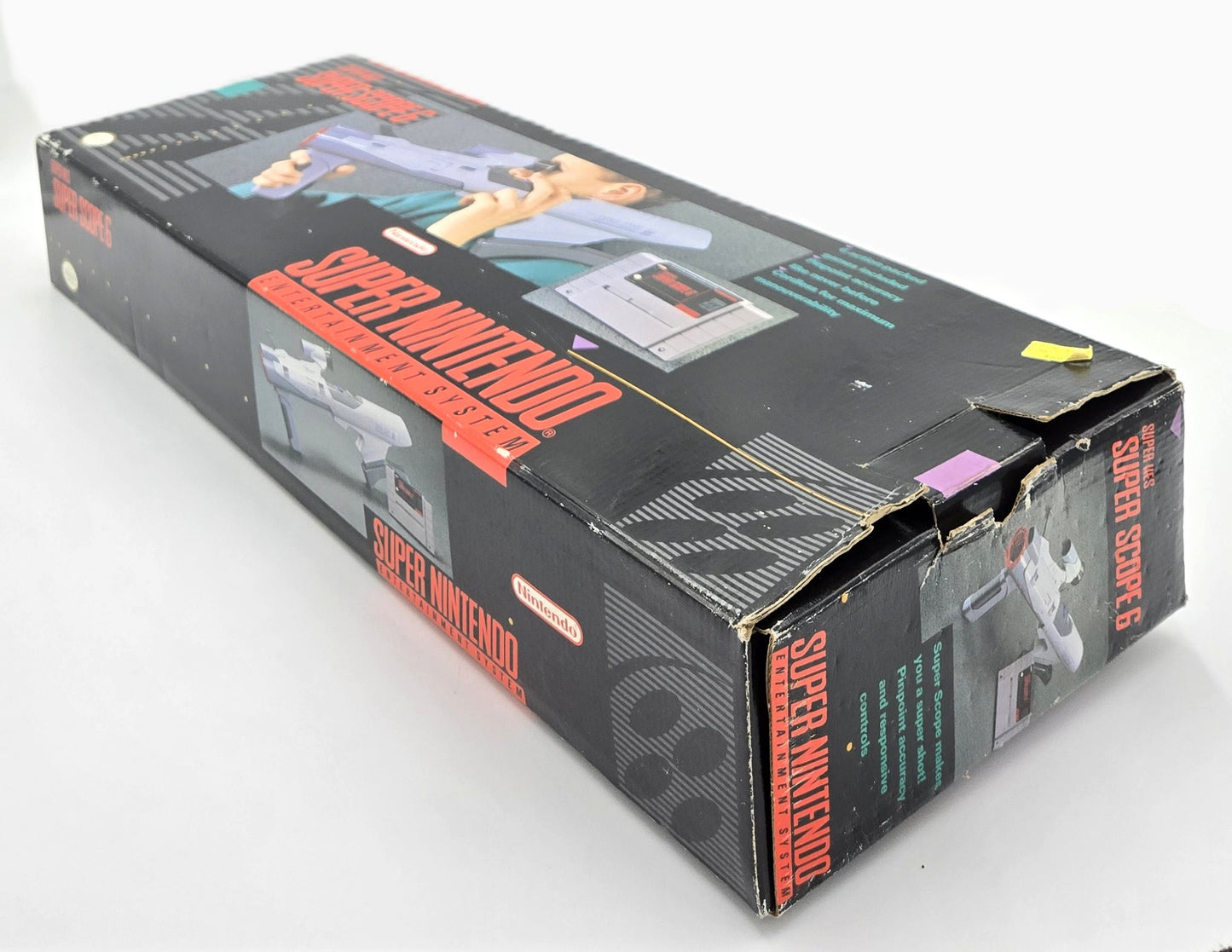 1992 Nintendo Super Scope 6 SNES Video Game Accessory and Cartridge Complete in Box