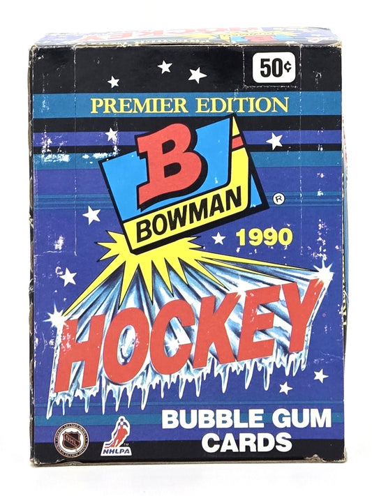 1990/91 Bowman NHL Hockey Card Wax Box (36 Packs) Premier Edition