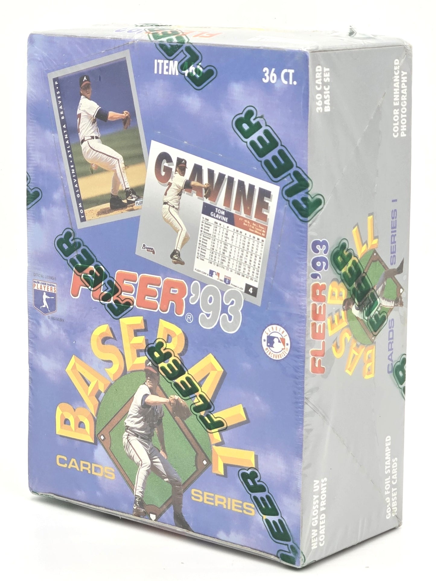 1993 Fleer MLB Baseball Card Series One Wax Box (36 Packs)