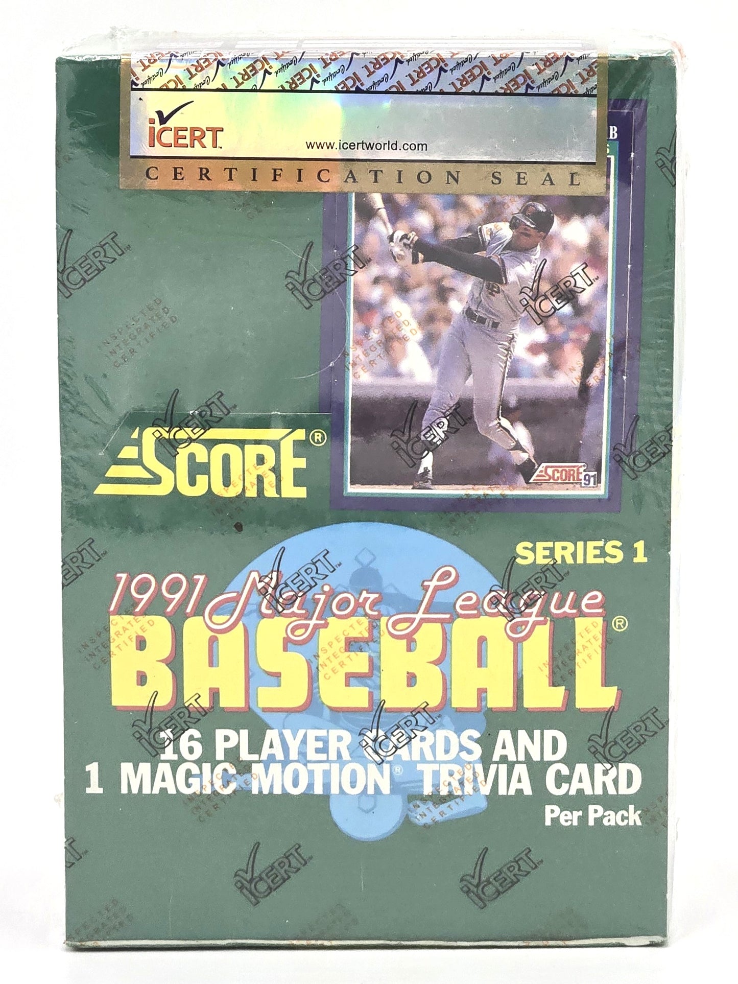 1991 Score MLB Baseball Card Wax Box (36 Packs) iCert Sealed