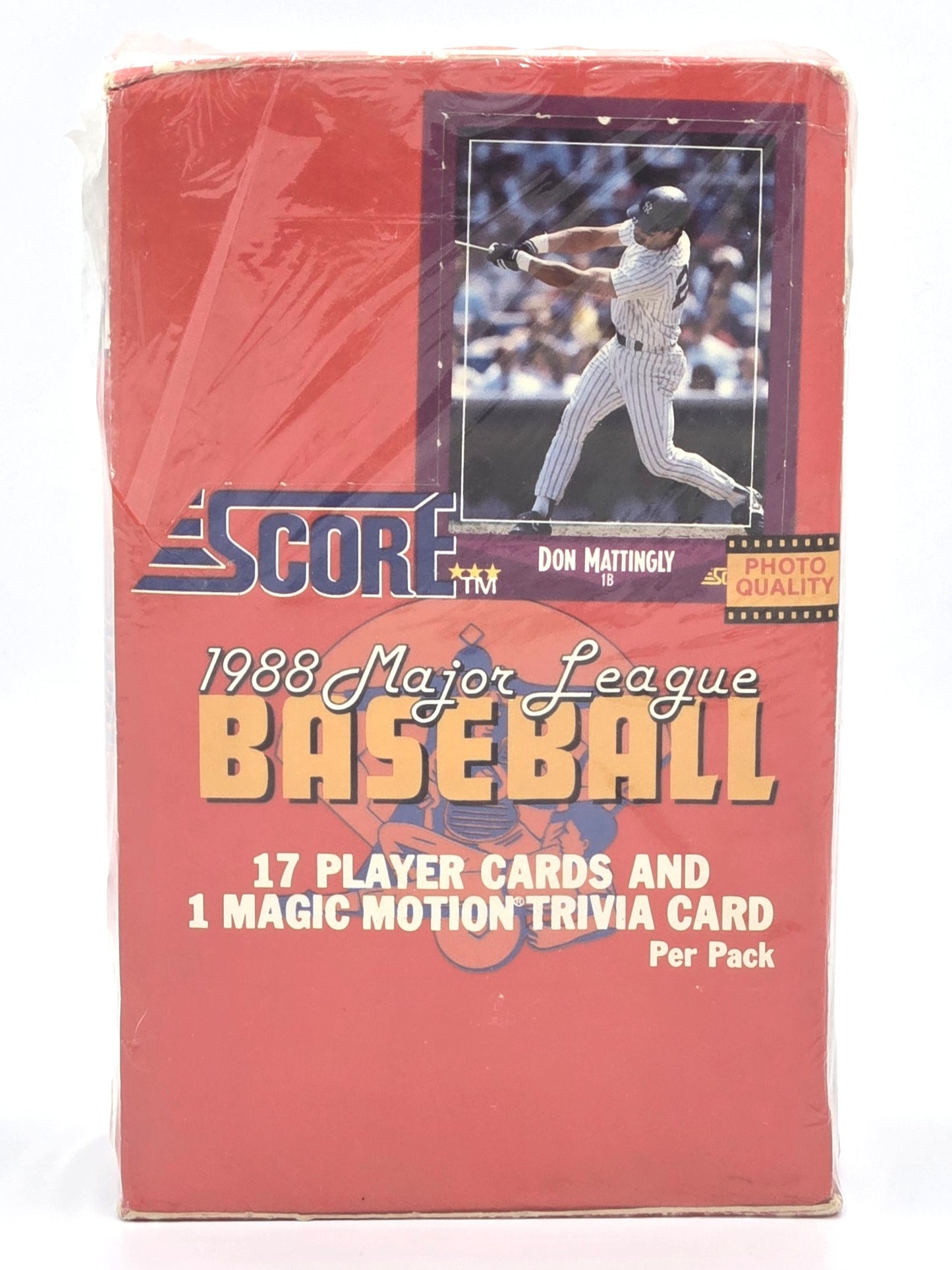 1988 Score MLB Baseball Card Wax Box (36 Packs) Sealed