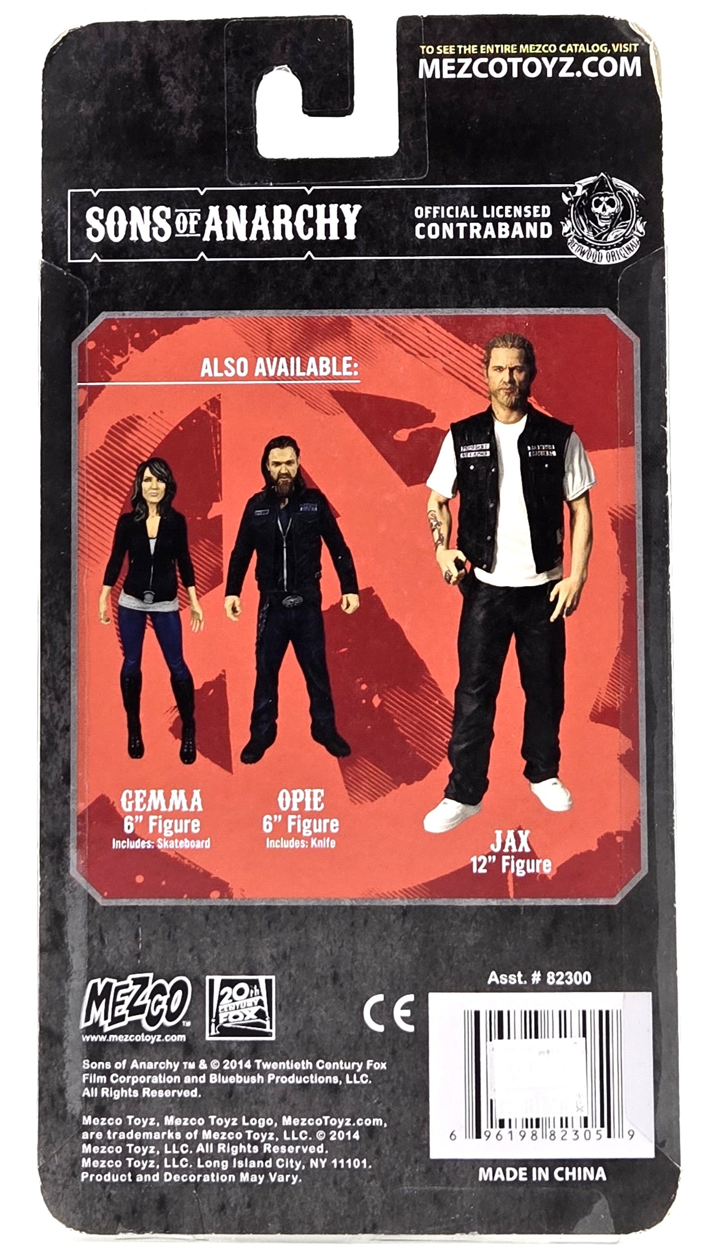2014 Mezco Toys Sons of Anarchy Collectible Figure Set of 4 - Clay, Gemma, Jax, Opie