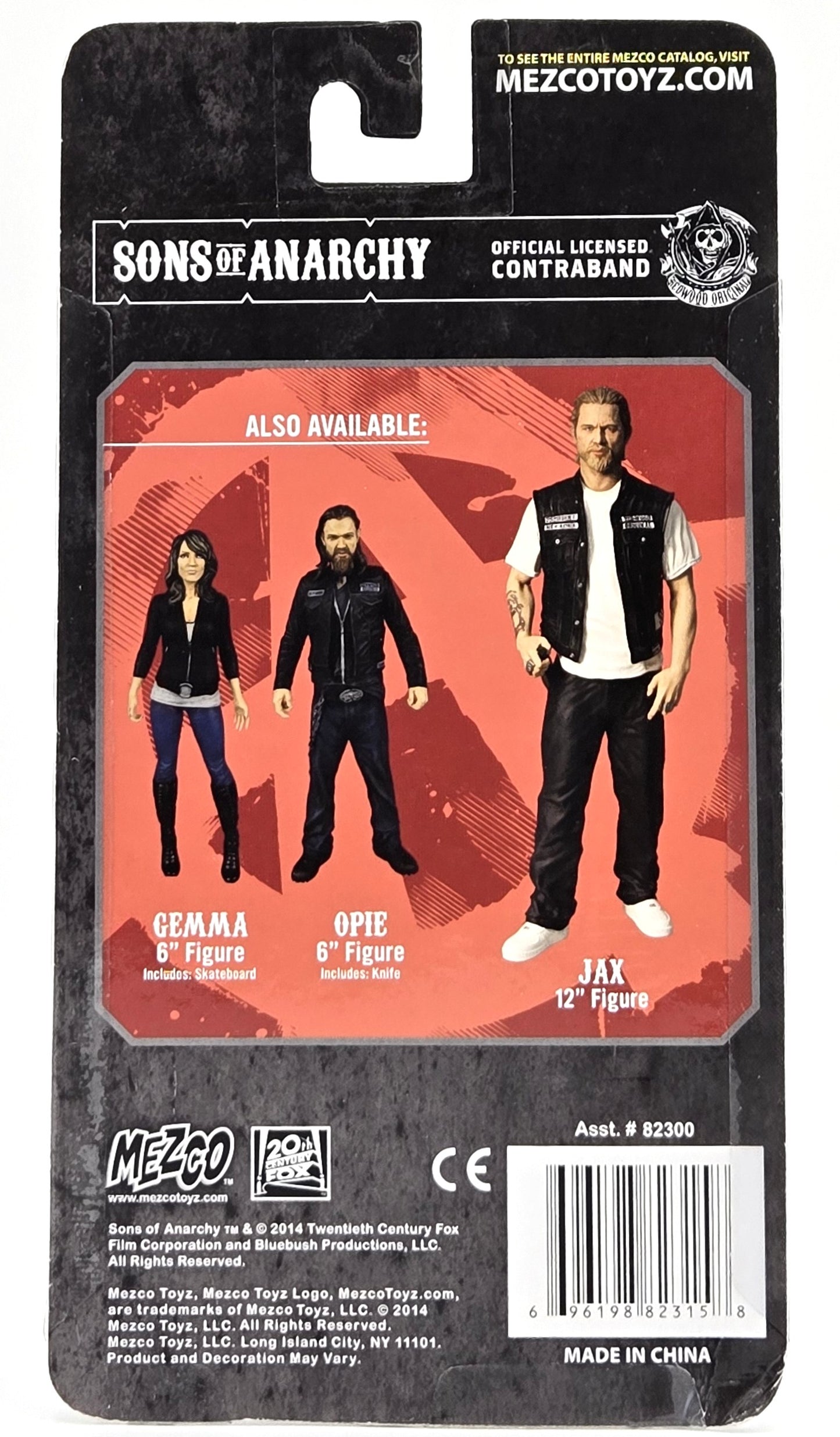 2014 Mezco Toys Sons of Anarchy Collectible Figure Set of 4 - Clay, Gemma, Jax, Opie