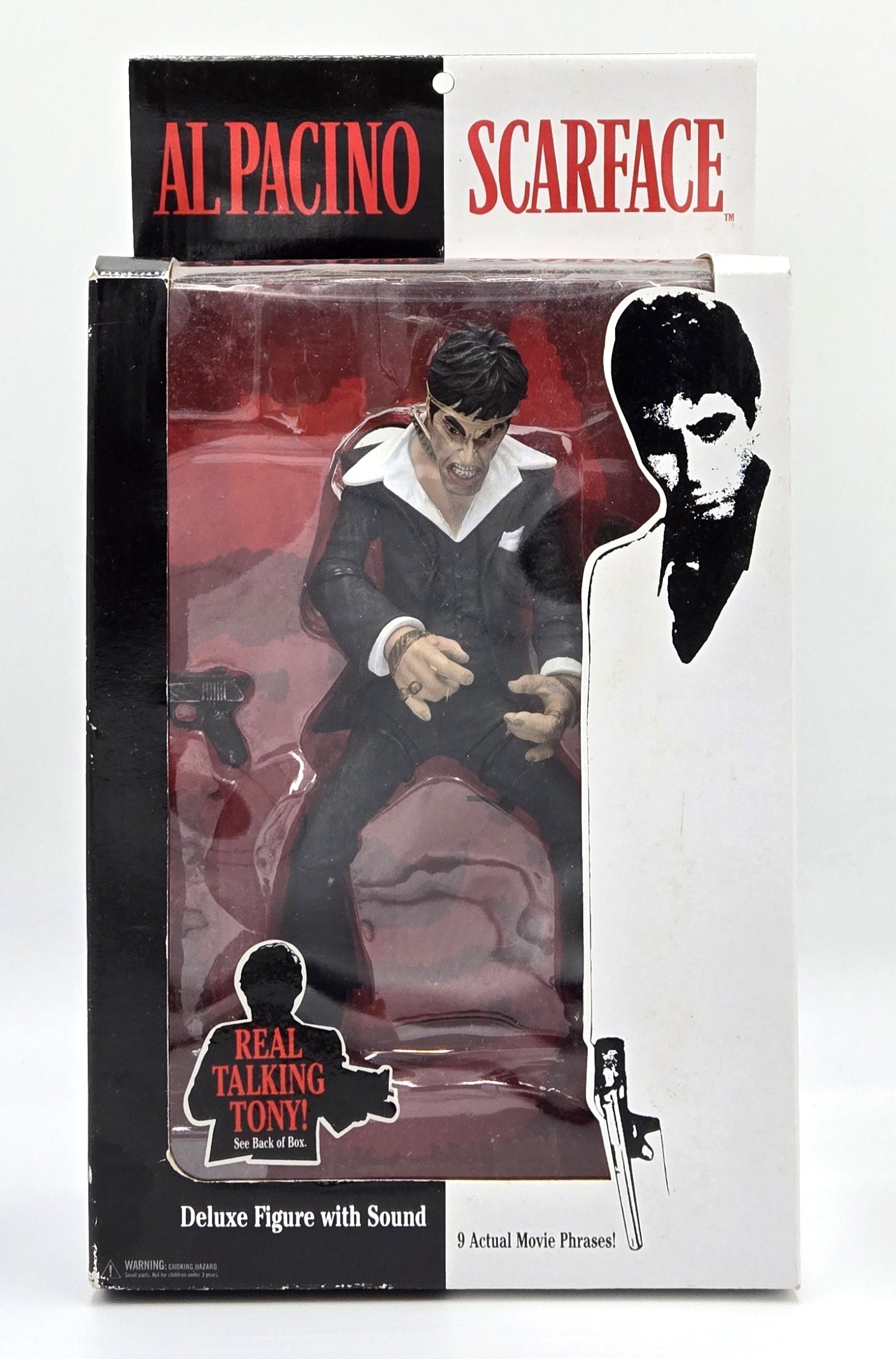 2005 Mezco Toys Al Pacino Scarface Deluxe Figure with Sound