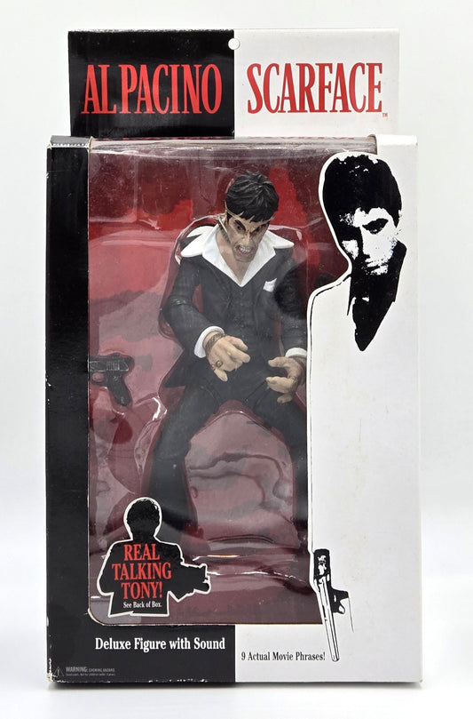 2005 Mezco Toys Al Pacino Scarface Deluxe Figure with Sound