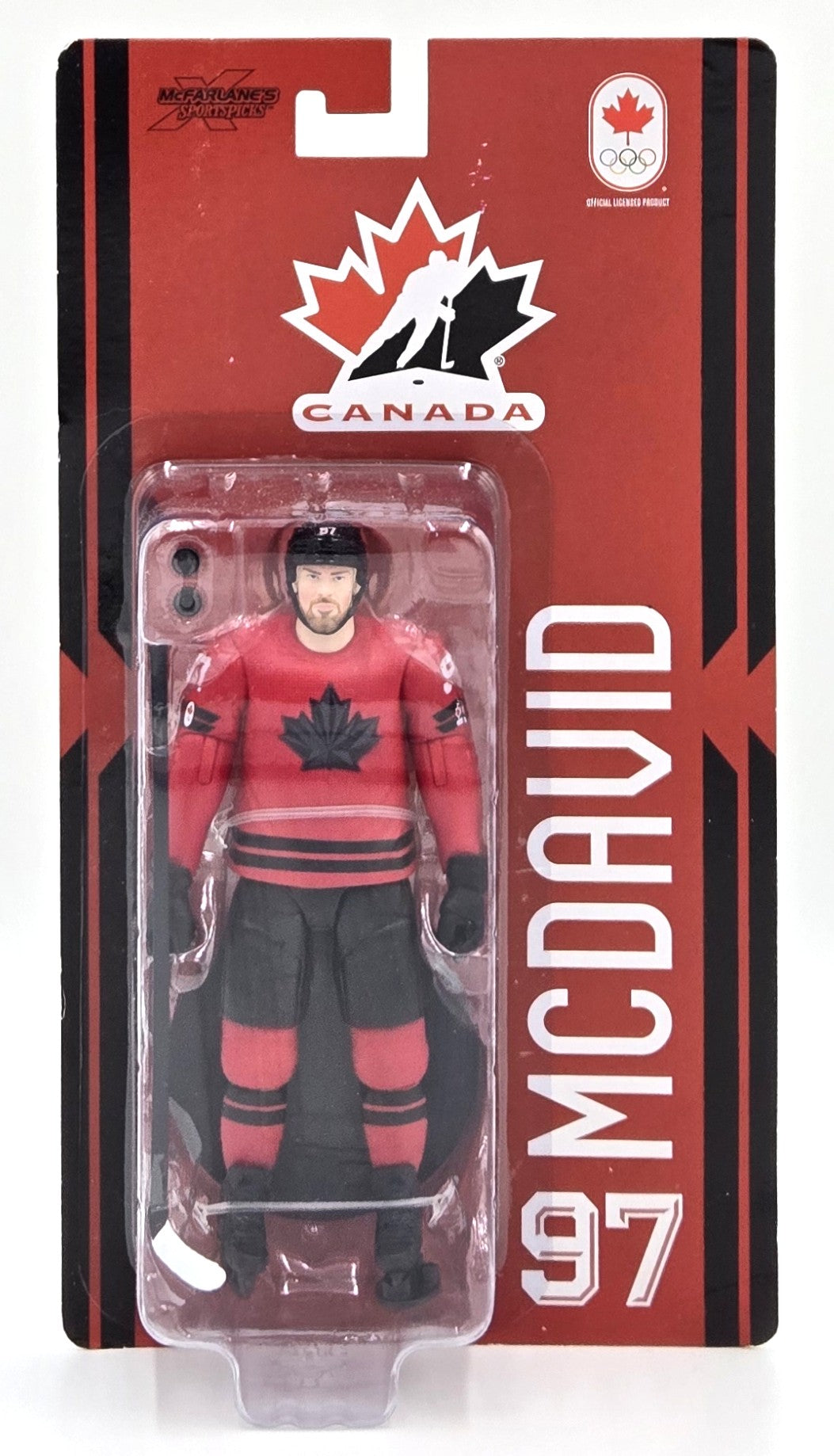 2026 McFarlane's SportsPicks Connor McDavid Olympics Team Canada Articulated Figure 6in