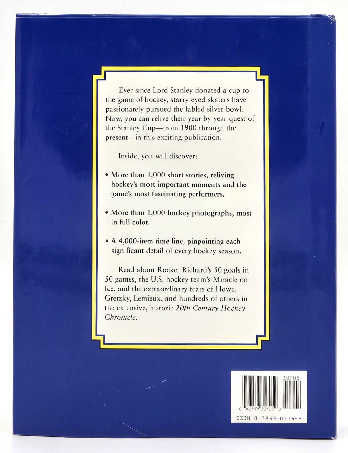 1994 Publications International 20th Century Hockey Chronicle Vintage Hardcover Book