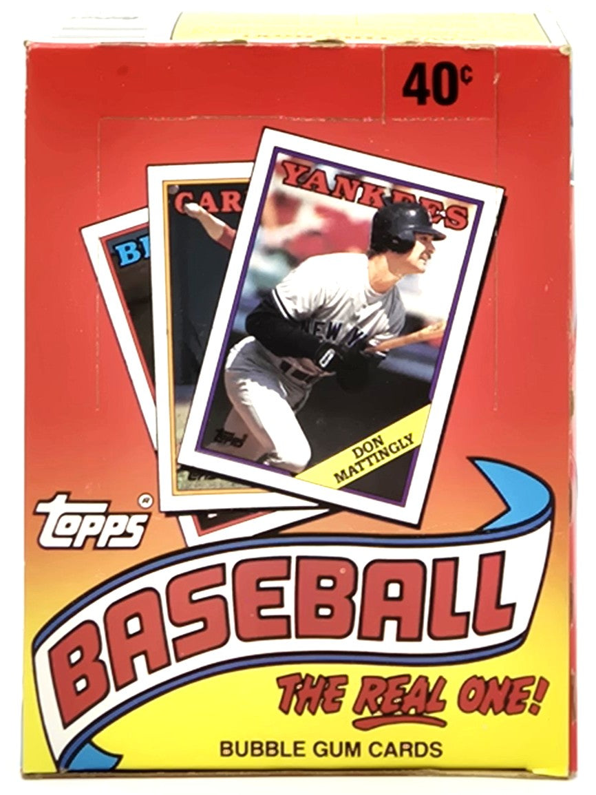 1988 Topps MLB Baseball Wax Box (36 Packs) Opened