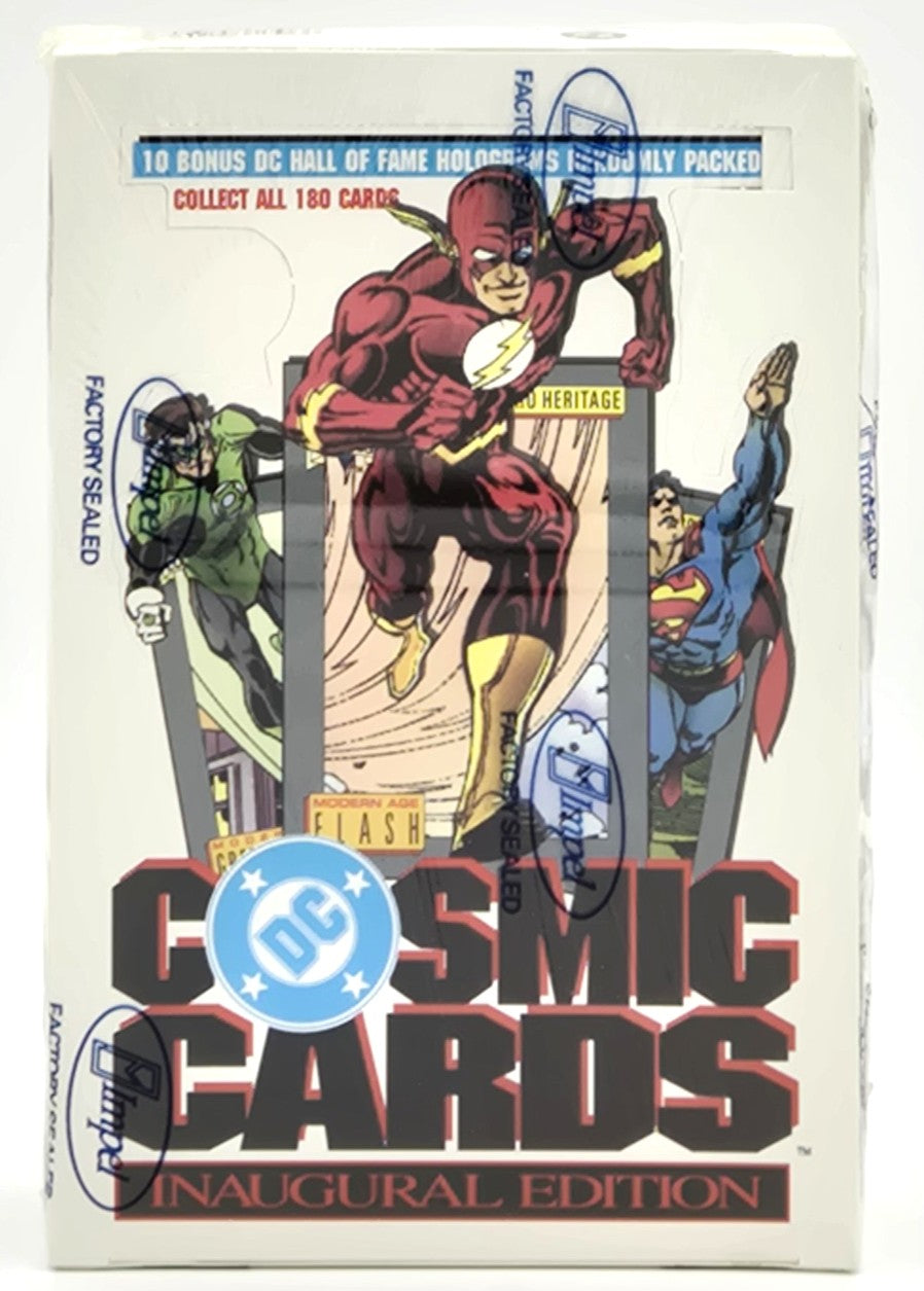 1991 DC Cosmic Cards Inaugural Edition Wax Box (36 Packs) Sealed