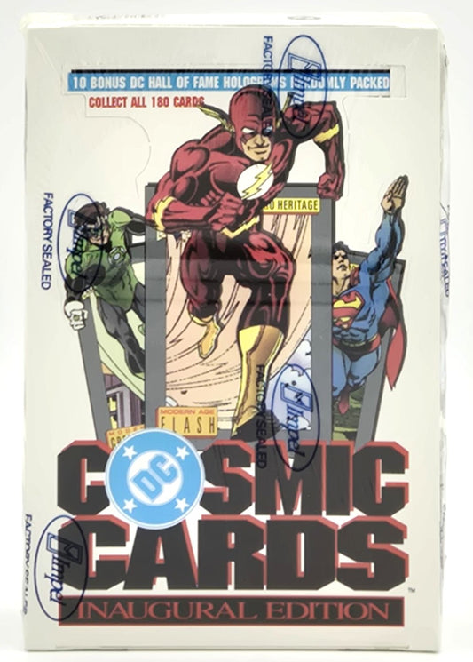 1991 DC Cosmic Cards Inaugural Edition Wax Box (36 Packs) Sealed
