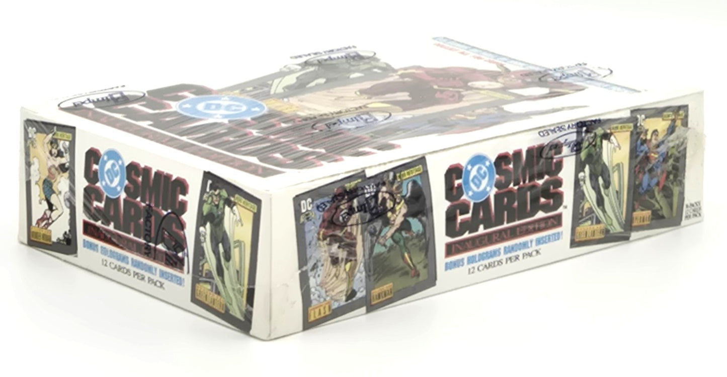 1991 DC Cosmic Cards Inaugural Edition Wax Box (36 Packs) Sealed