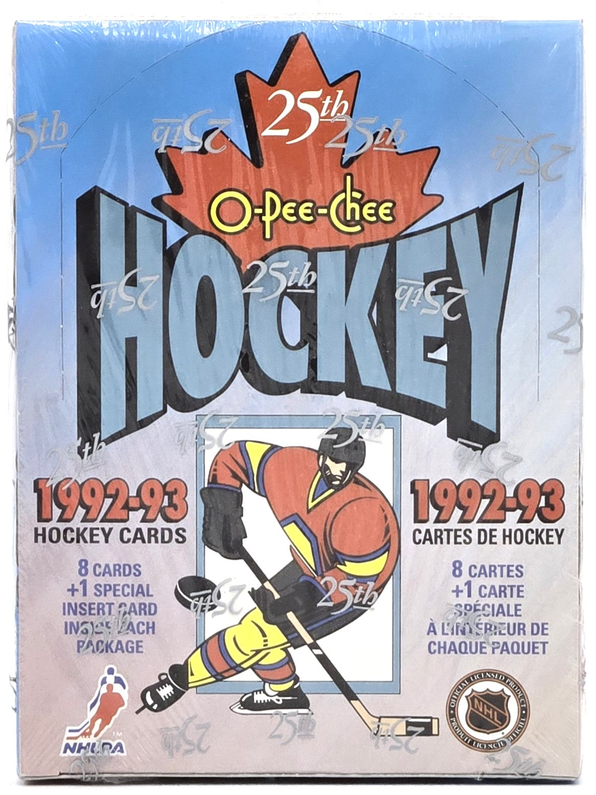 1992/93 OPC O-Pee-Chee NHL Hockey Card Wax Box (36 Packs) Sealed 25th Anniversary