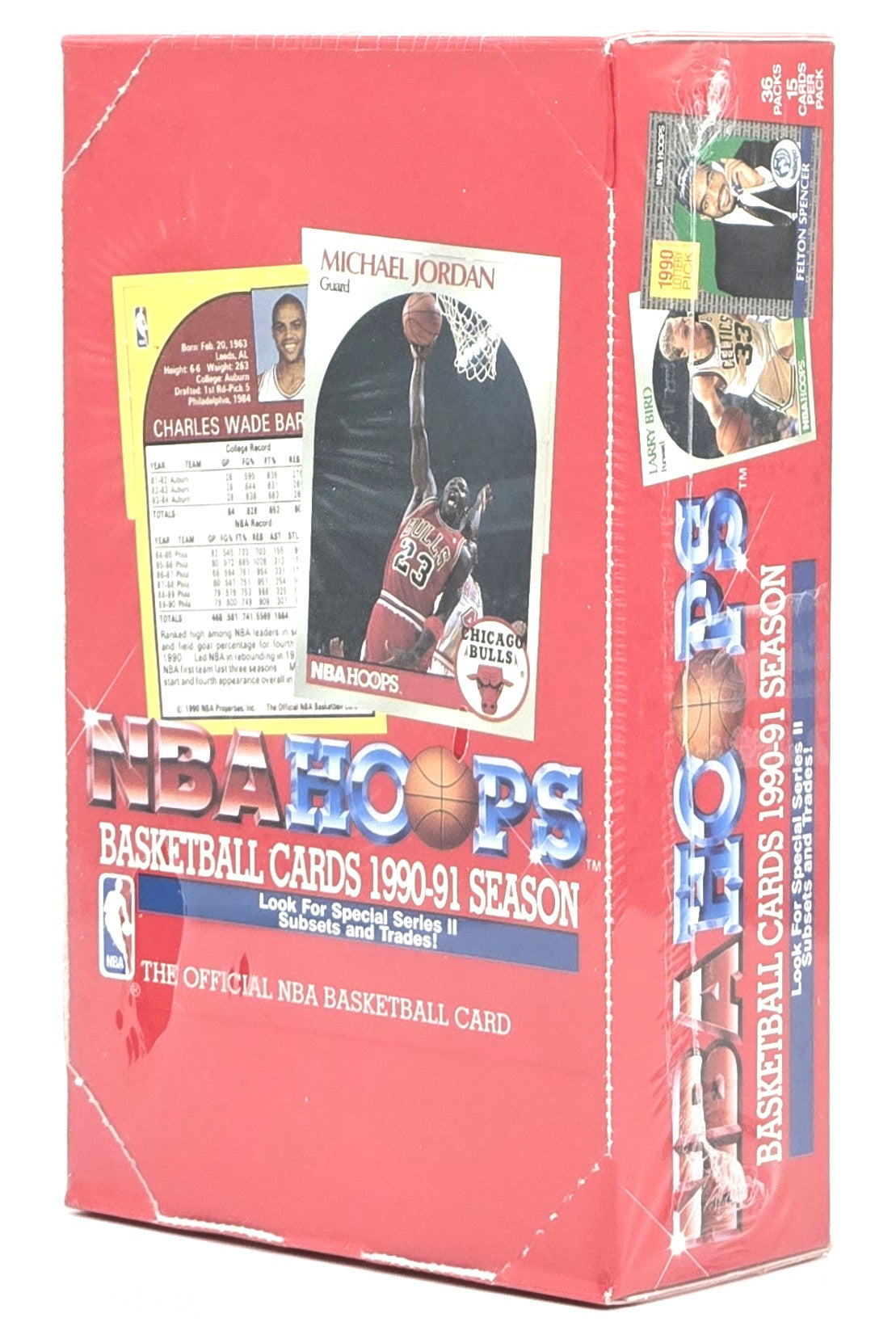 1990/91 NBA Hoops Basketball Card Series 2 Wax Box (36 Packs) Sealed