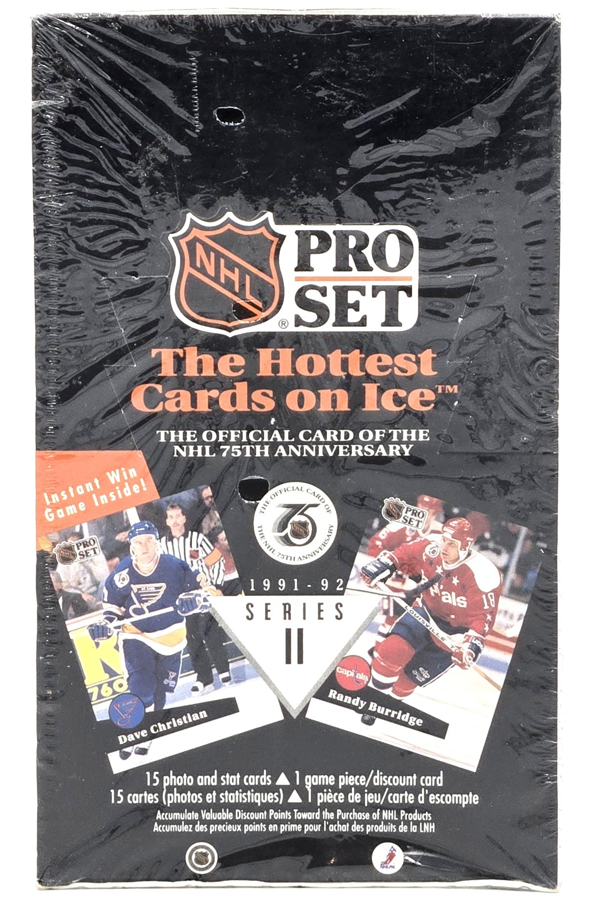 1991/92 Pro Set Series 2 Hockey Card Wax Box (36 Packs) Sealed Possible NHL Hologram