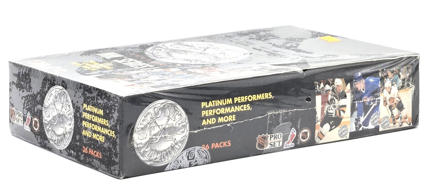 1991/92 Pro Set NHL Platinum Series 1 Hockey Card Wax Box (36 Packs) Sealed