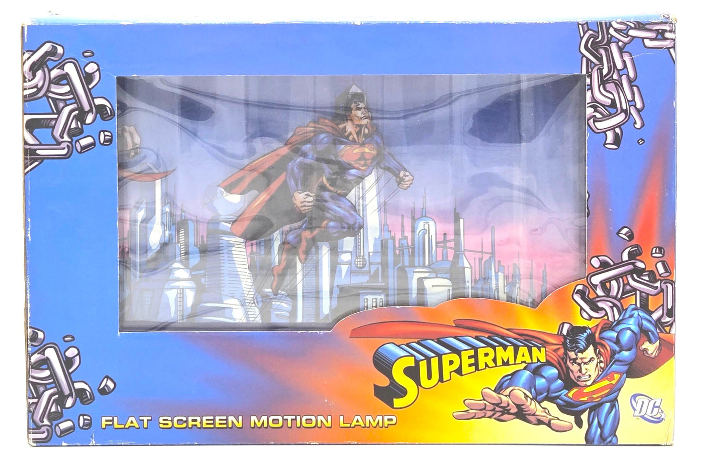 Vintage DC Superman Flat Screen Motion Lamp - Working