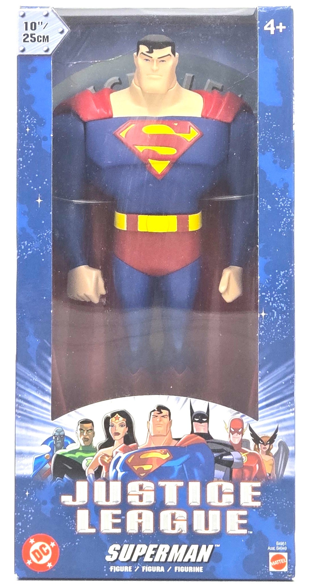 2003 Mattel DC Superman Justice League Vintage 10in Figure in Box