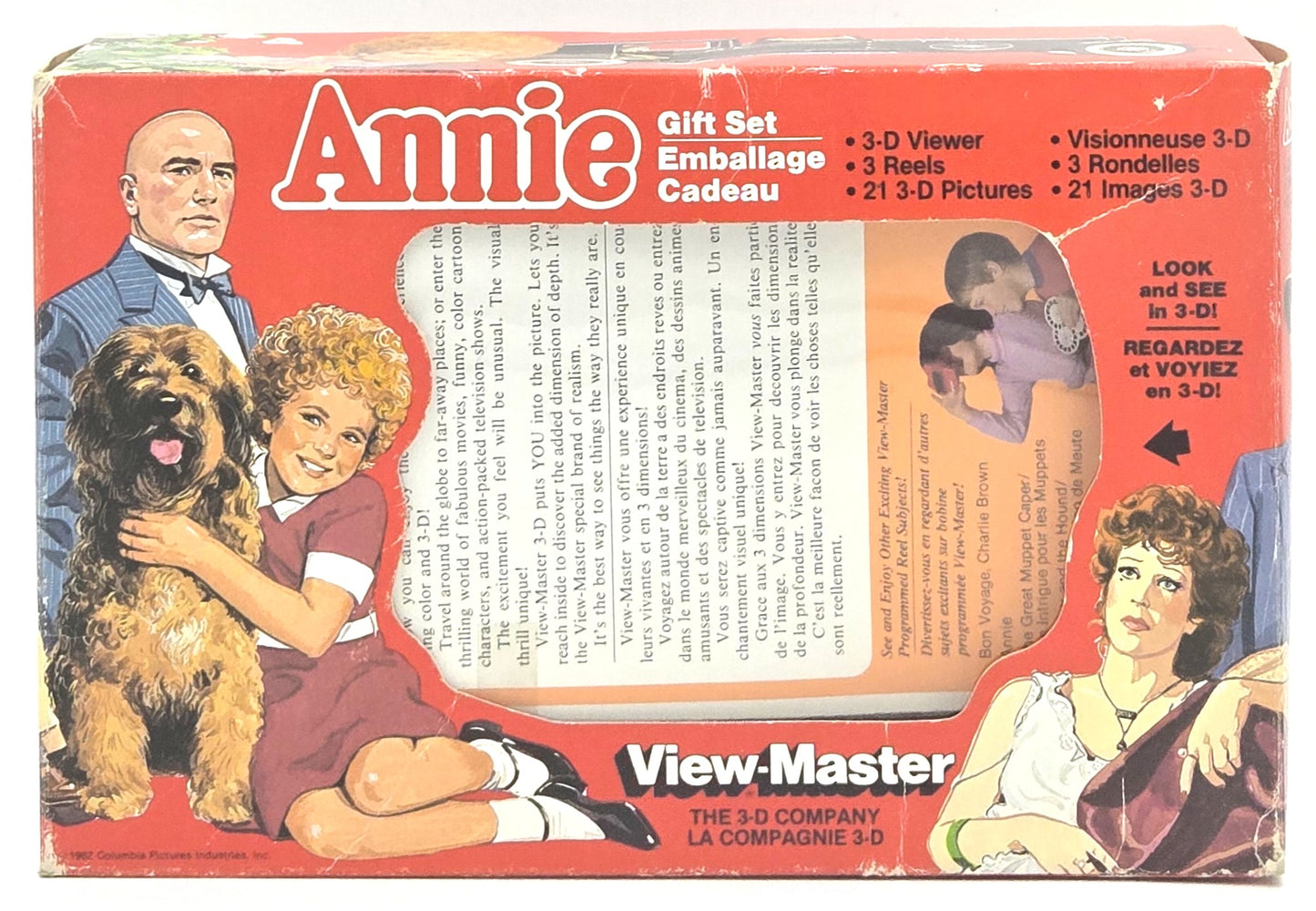 1982 View-Master Annie Movie Gift Set Vintage 3D Viewer in Box