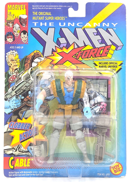 1992 Toy Biz Marvel Uncanny X-Men X-Force Cable Vintage 5in Figure Sealed