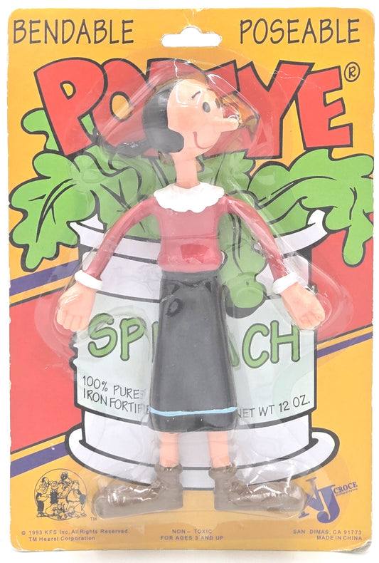 1993 NJ Croche Olive Oyl Vintage Bendable Figure Sealed