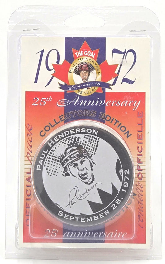 1997 Paul Henderson "The Goal" 25th Anniversary 1972 Collectors Edition Official Puck