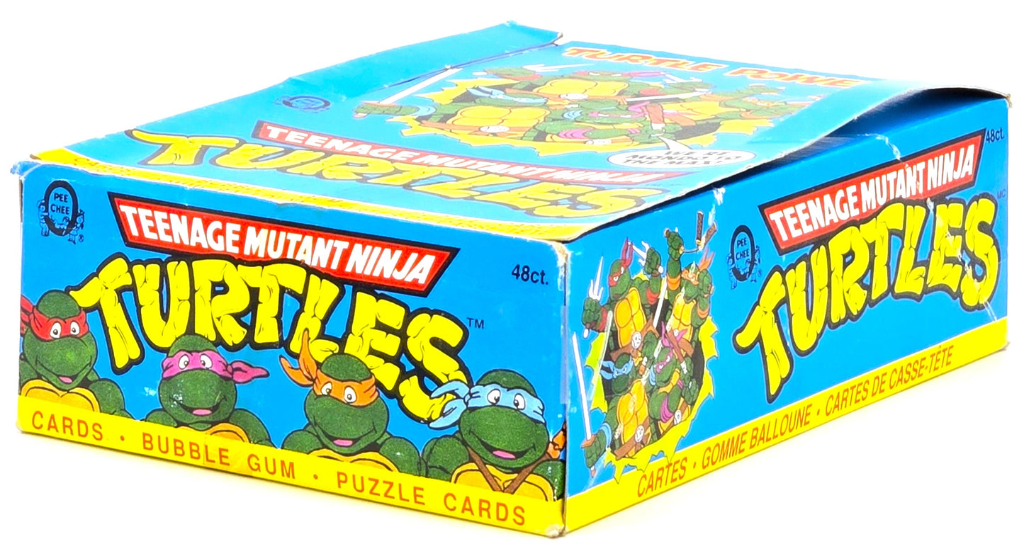 1990 O-Pee-Chee TMNT Ninja Turtles Series 2 Display Box – Rare Canadian Variant (48 Packs)
