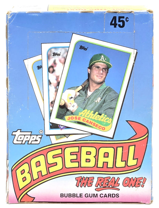 1989 Topps MLB Baseball Wax Box (36 Packs) Opened