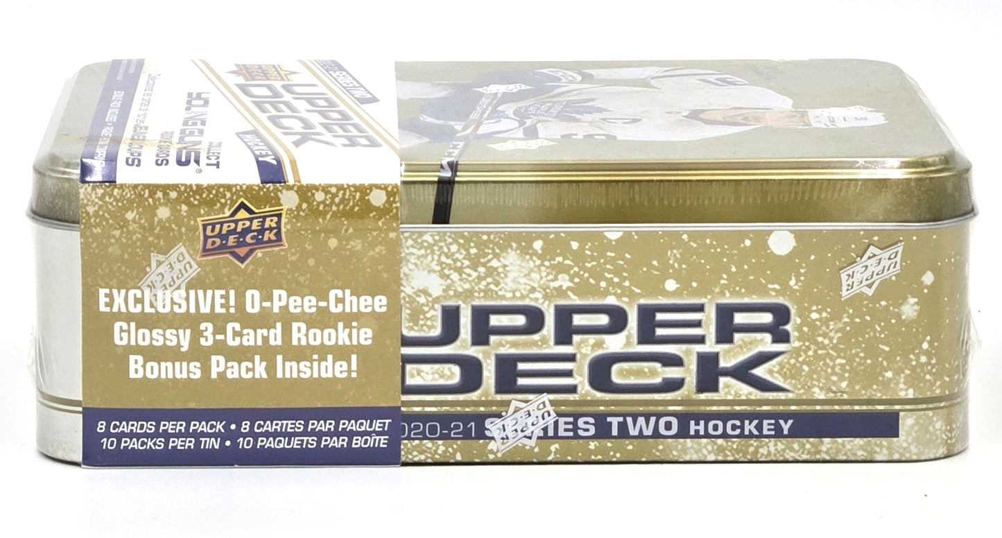 2020/21 Upper Deck Series Two Hockey Cards Tin Box (10 Packs)