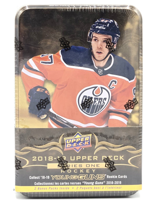 2018/19 Upper Deck Series One Hockey Cards Tin Box (12 Packs)