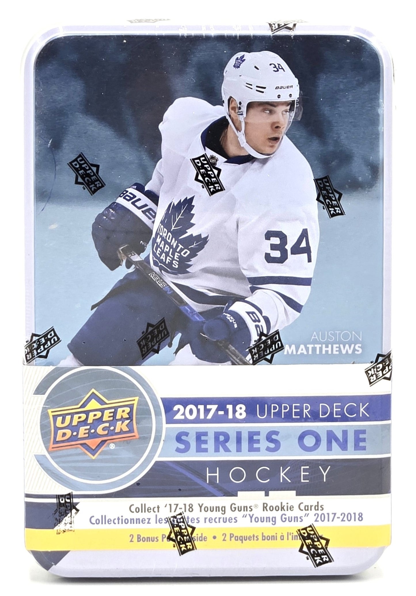 2017/18 Upper Deck Series One Hockey Cards Tin Box (12 Packs)