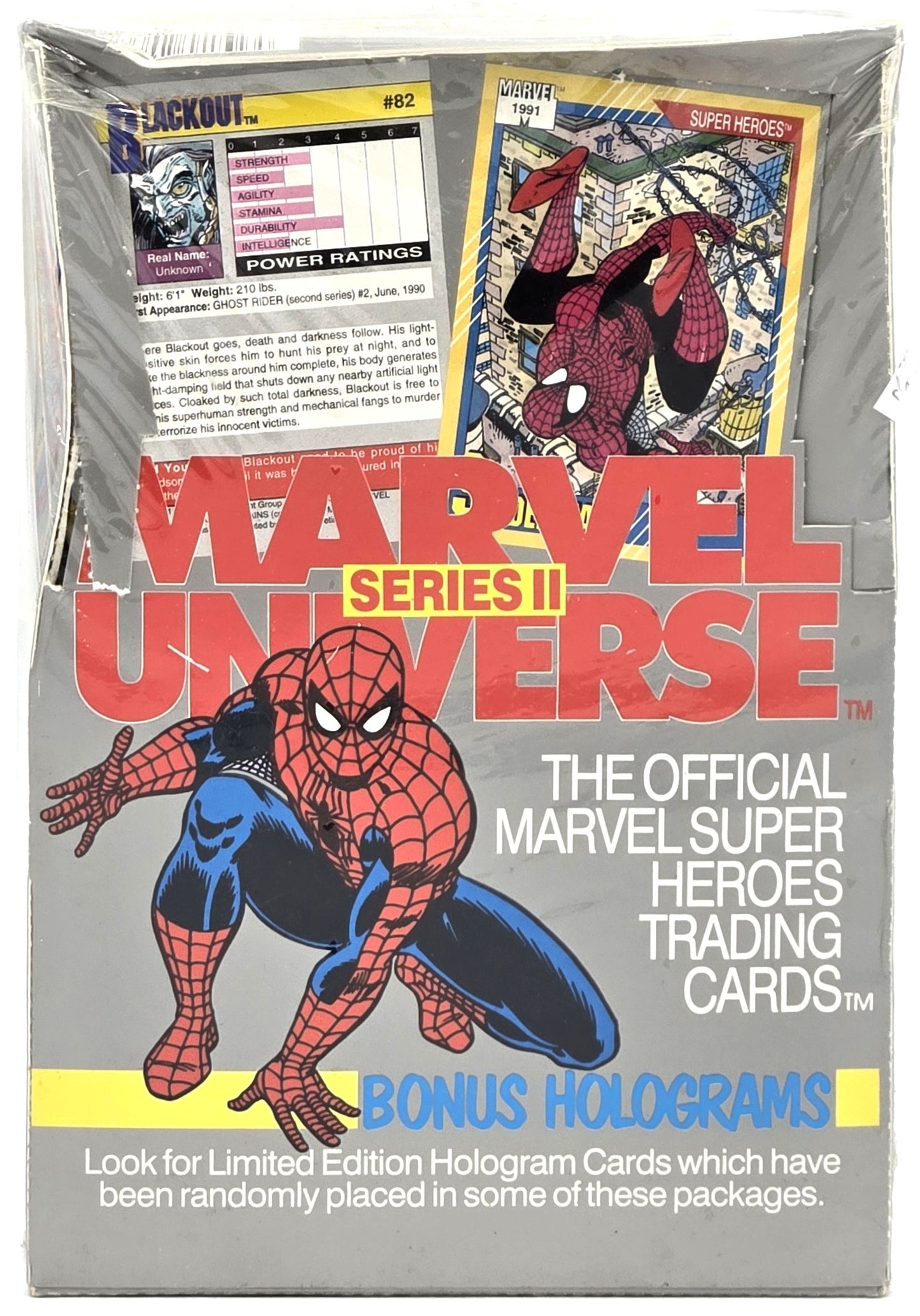 1991 Impel Marvel Universe Series II Wax Box (36 Packs) Factory Sealed *READ*